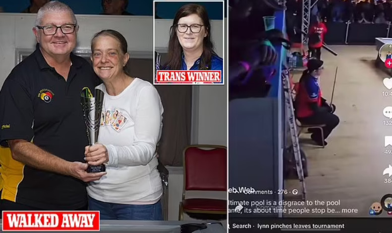 Woman Refuses To Compete In Pool Championship Against Man, Her Teammates’ Supportive Response Drives Her To Tears