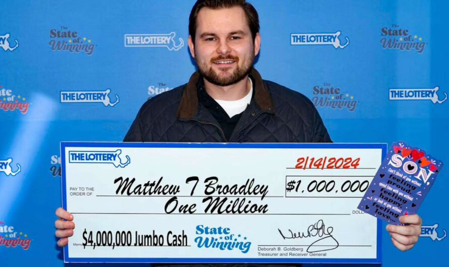 “Thanks, Mom”: Man Wins $1 Million From Scratch Off Ticket Mother Gave Him For Valentine’s Day